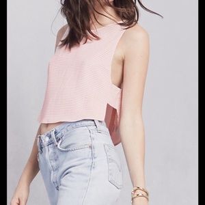 Reformation top with side cut outs